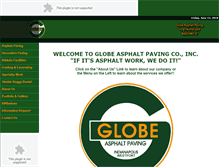 Tablet Screenshot of globeasphalt.com